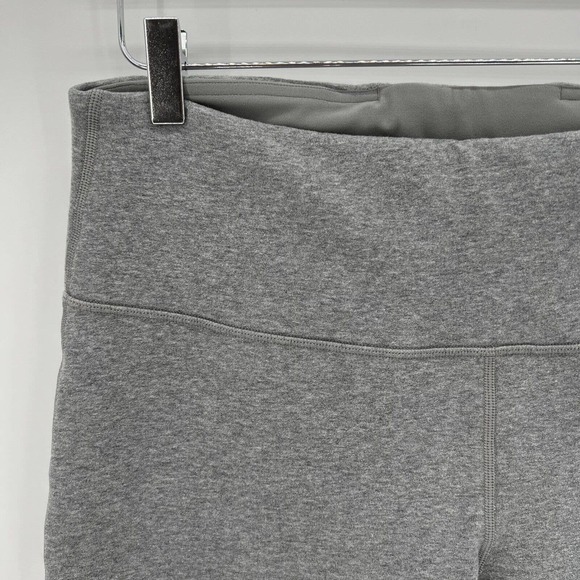lululemon fleece lined Gray Leggings 12 winter - Picture 2 of 11